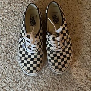 Checkered Vans (not available)